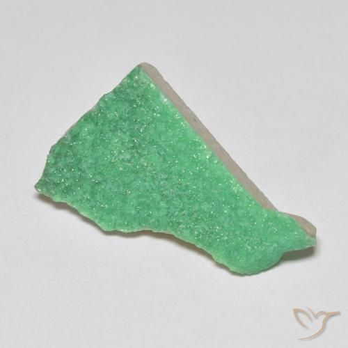 Variscita drusa Verde trébol natural de 7.61 ct, Elegante, Opaco