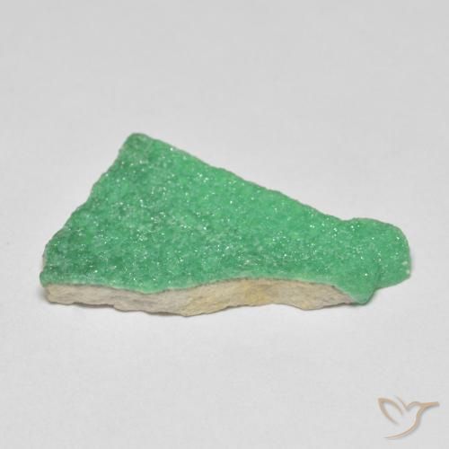 Variscita drusa Verde trébol natural de 7.61 ct, Elegante, Opaco