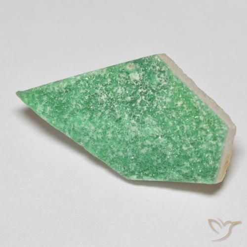 Variscita drusa Verde trébol natural de 11.69 ct, Elegante, Opaco