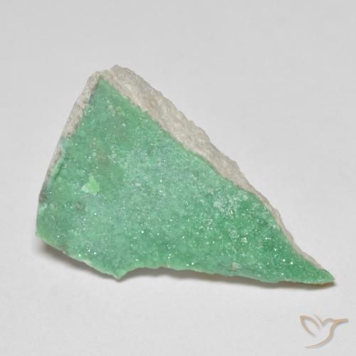 Variscita drusa Verde medio natural de 9.85 ct, Elegante, Opaco