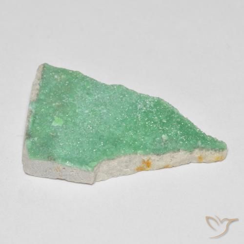 Variscita drusa Verde medio natural de 9.85 ct, Elegante, Opaco