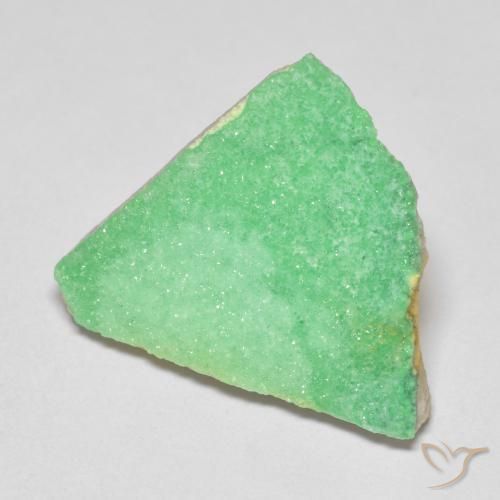 Variscita drusa Verde amarillento pálido natural de 7.84 ct, Elegante, Opaco