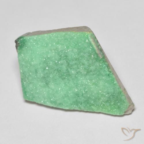 10.42ct Natural Verde claro Drusa variscita, Elegante, Opaco
