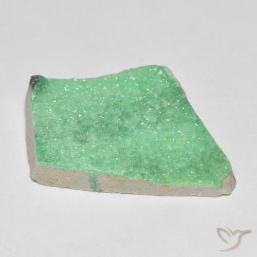 Variscita drusa Verde claro natural de 10.42 ct, Elegante, Opaco