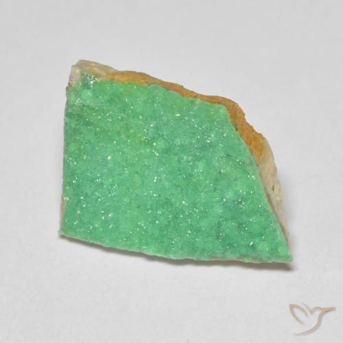 Variscita drusa Verde medio natural de 5.72 ct, Elegante, Opaco