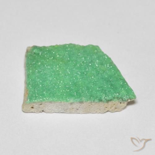 Variscita drusa Verde medio natural de 5.72 ct, Elegante, Opaco