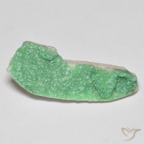 Variscita drusa Verde amarillento natural de 6.22 ct, Elegante, Opaco