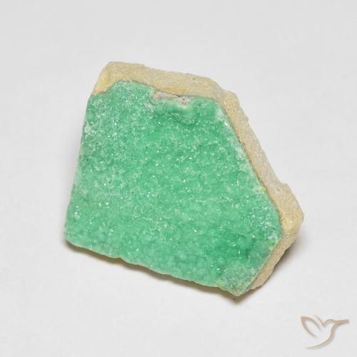 6.07ct Natural Verde menta Drusa variscita, Elegante, Opaco