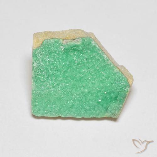 Variscita drusa Verde menta natural de 6.07 ct, Elegante, Opaco