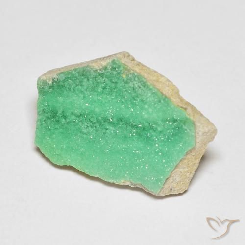 Variscita drusa Verde menta natural de 7.10 ct, Elegante, Opaco