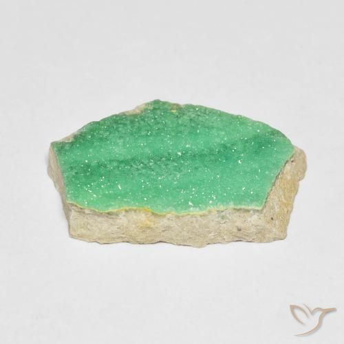 Variscita drusa Verde menta natural de 7.10 ct, Elegante, Opaco