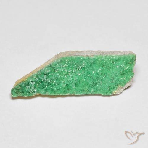Variscita drusa Verde amarillento natural de 4.42 ct, Elegante, Opaco