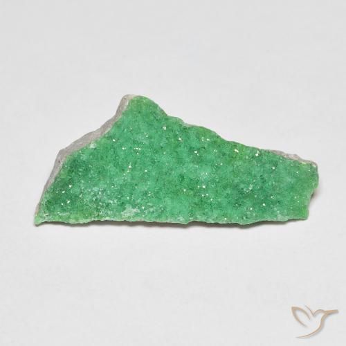 Variscita drusa Verde amarillento natural de 5.40 ct, Elegante, Opaco