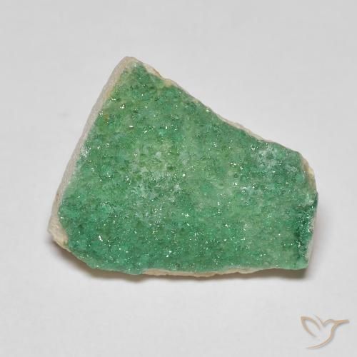 6.88ct Natural Verde medio Variscita drusa, Elegante, Opaco