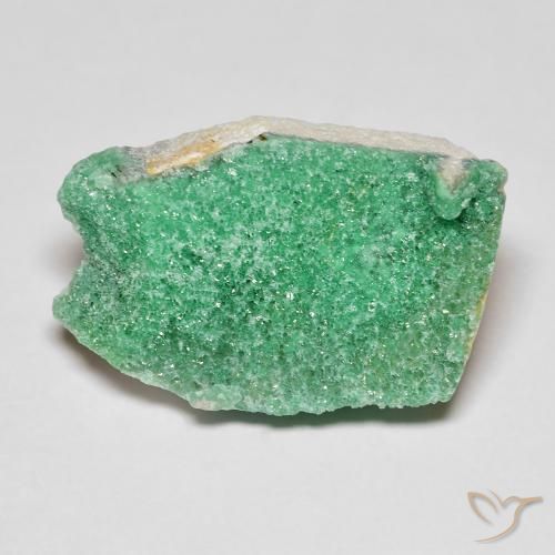 8.15ct Natural Verde trébol Drusa variscita, Elegante, Opaco