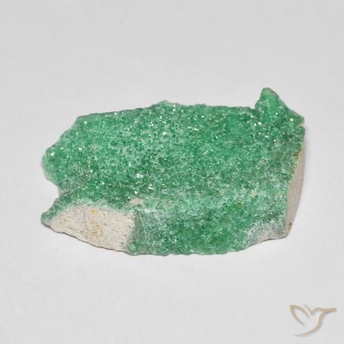 Variscita drusa Verde trébol natural de 8.15 ct, Elegante, Opaco