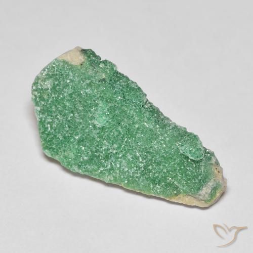 Variscita drusa Verde amarillento natural de 6.96 ct, Elegante, Opaco