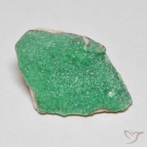 6.09ct Natural Verde medio Variscita drusa, Elegante, Opaco