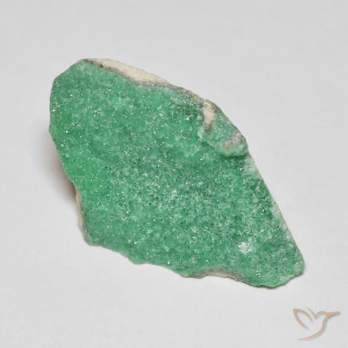 Variscita drusa Verde medio natural de 6.09 ct, Elegante, Opaco