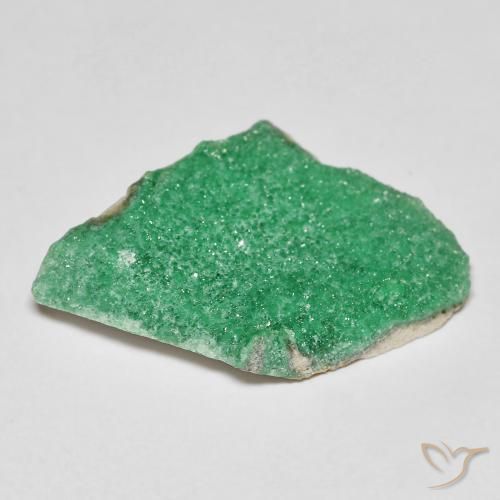 Variscita drusa Verde medio natural de 6.09 ct, Elegante, Opaco