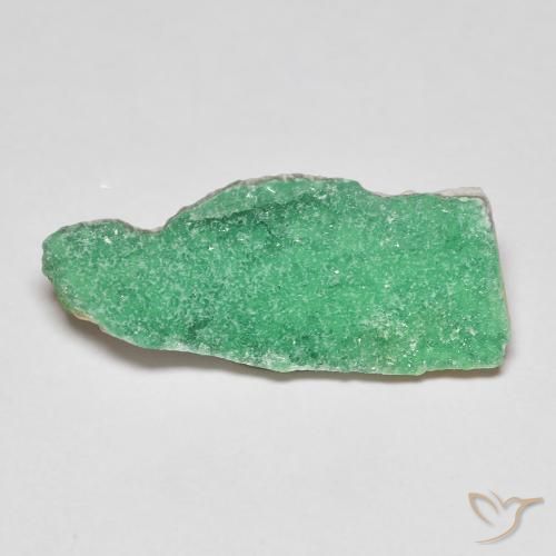 Variscita drusa Verde trébol natural de 4.49 ct, Elegante, Opaco