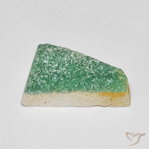 Variscita drusa Verde medio natural de 4.69 ct, Elegante, Opaco