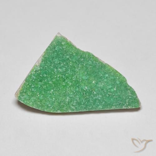 Variscita drusa Verde medio natural de 6.95 ct, Elegante, Opaco