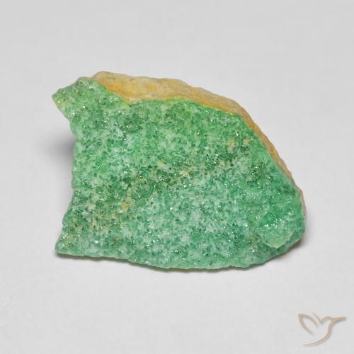 4.40ct Natural Verde trébol Variscita drusa, Elegante, Opaco