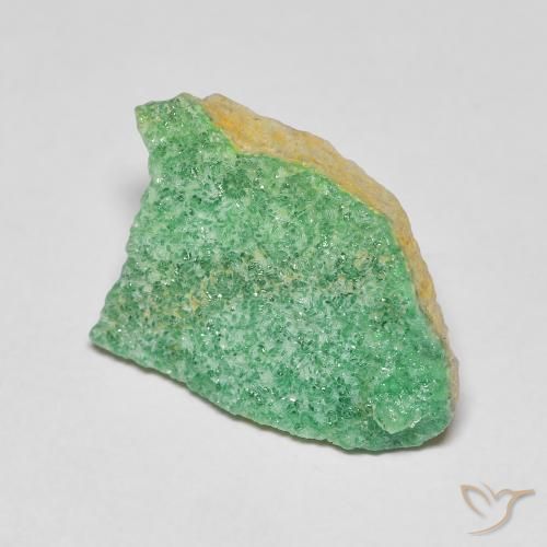Variscita drusa Verde trébol natural de 4.40 ct, Elegante, Opaco