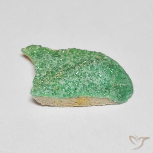 Variscita drusa Verde trébol natural de 4.40 ct, Elegante, Opaco