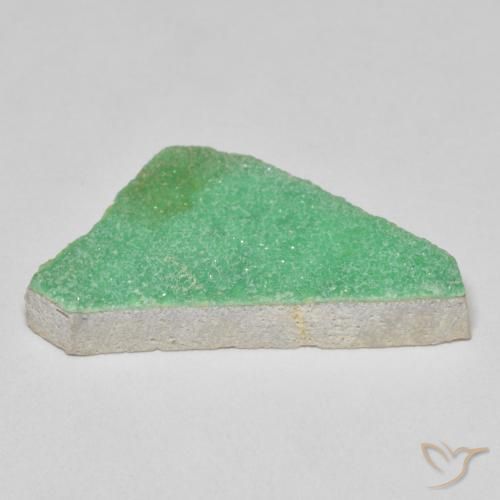 Variscita drusa Verde trébol claro natural de 12.67 ct, Elegante, Opaco