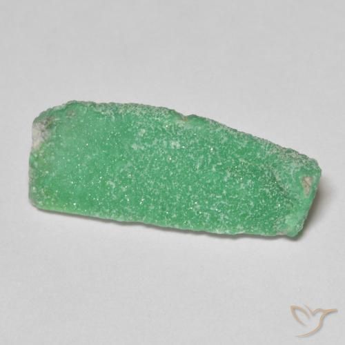 Variscita drusa Verde amarillento pálido natural de 6.16 ct, Elegante, Opaco