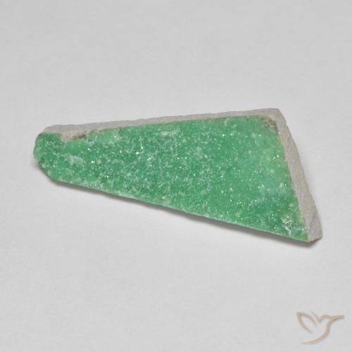 Variscita drusa Verde trébol natural de 4.54 ct, Elegante, Opaco