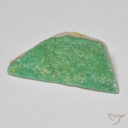 3.32ct Natural Verde trébol Variscita drusa, Elegante, Opaco