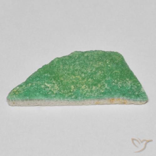 Variscita drusa Verde trébol natural de 3.32 ct, Elegante, Opaco