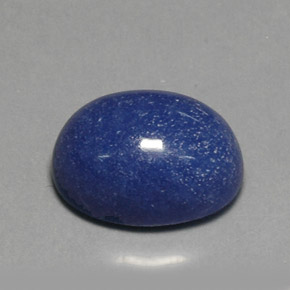 Cuarzo con dumortierita azul natural de 11,82 ct, corte óvalo, opaco