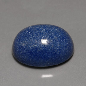 Cuarzo con dumortierita azul natural de 10,96 ct, corte óvalo, opaco