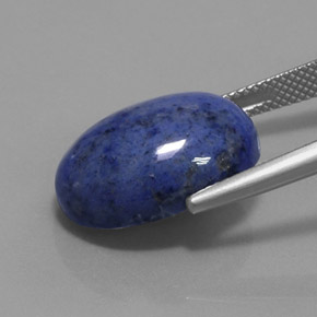 Cuarzo dumortierita Azul natural de 13.90 ct, Ovalada, Opaco
