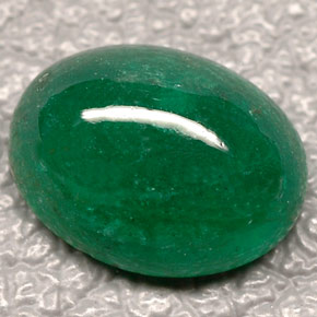 Esmeralda verde natural de 2,50 ct, transparente, transparente / translúcido
