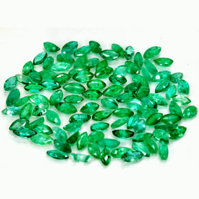 Gemas de esmeralda verde natural de  ct, marquesa, SI