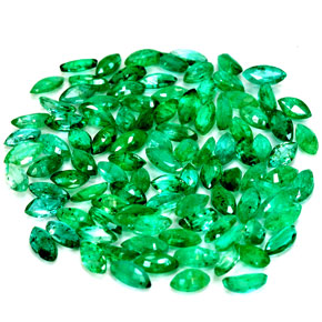 Gemas de esmeralda verde natural de  ct, marquesa, SI