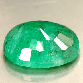 Esmeralda verde natural de 2,65 ct, corte óvalo, SI-I1