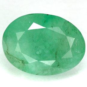 Esmeralda verde natural de 4,60 ct, corte óvalo, I1