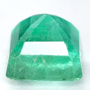 Esmeralda verde natural de 0,80 ct, corte esmeralda, SI-I1