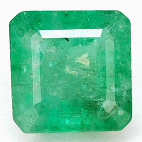 Esmeralda verde natural de 0,63 ct, corte esmeralda, I1