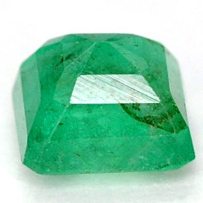 Esmeralda verde natural de 0,63 ct, corte esmeralda, I1