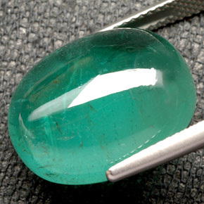 Esmeralda verde natural de 17,44 ct, transparente, transparente / translúcido
