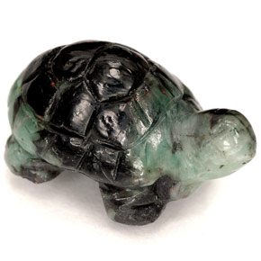 Esmeralda verde natural de 12,91 ct, forma elegante, opaco