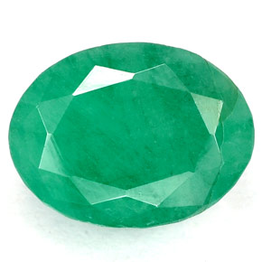 Esmeralda Verde natural de 3.26 ct, Corte Óvalo, SI-I1