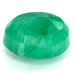 Esmeralda Verde natural de 3.26 ct, Corte Óvalo, SI-I1